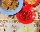 Foto langkah ke 1 dari resep Tempe goreng isi rebon pedas.