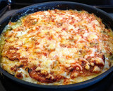 Foto del paso 5 de la receta: 134.🥒Gratinado de calabacín, pavo y 5 quesos🧀