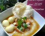Foto langkah ke 6 dari resep Bubur ayam (nasi sisa) bumbu simpel.