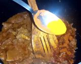 A picture of step 4 of Lauki Gosht.