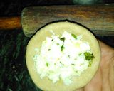 A picture of step 2 of Paneer Paratha.