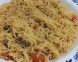 A picture of step 4 of Chatpati noodles with desi tarka.