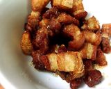 รูปขั้นตอนการทำที่ 4 ของ หมูสามชั้นทอดน้ำปลาแตงกวาซอสสะระเหน่#เย็นนี้ผอมแย่..