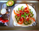 Foto del paso 5 de la receta Ensalada de aguacate, gambas y pistachos
