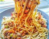 A picture of step 8 of Hot Peanut & Chilli Noodles.