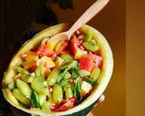 A picture of step 2 of Thailand fruit salad.