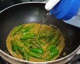 A picture of step 5 of Green Chilli Masala.