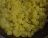 Foto del paso 7 de la receta: "esto que es?" Con papas con crema de queso..