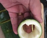 A picture of step 1 of Stuffed zucchini Turkish style.