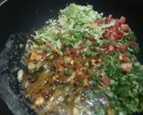 A picture of step 2 of Manchow soup.