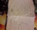 A picture of step 2 of Bread pin wheel sandwich.