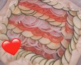 Une image de l'étape 2 de Tarte Courgette Tomate Oignon Healthy.