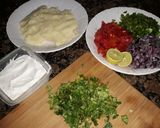A picture of step 1 of Pav bhaji.