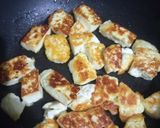 A picture of step 1 of Salted paneer in a dip.