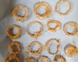 A picture of step 6 of Crispy Baked Onion Rings.