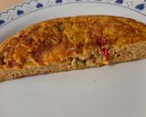 Foto del paso 4 de la receta: Tortilla de guiso de arroz y vegetales del día anterior 😅 otra receta de aprovechamiento 💵