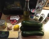 A picture of step 1 of Zucchini salad.