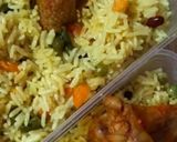 A picture of step 11 of Nigerian fried rice.