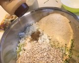 Foto del paso 5 de la receta: Hamburguesa de avena, zucchini y cebolla (vegana)