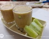 A picture of step 3 of Masala chaach (Peeled cucumber and peanut).