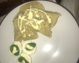 A picture of step 3 of Dumpling served with pastarized chicken stew and minty eggs.