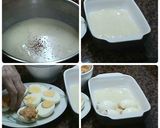 Foto del paso 2 de la receta Huevos rellenos con bechamel al horno