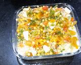 A picture of step 3 of Aloo chana chaat.