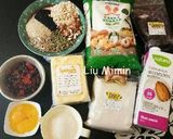 Foto langkah ke 1 dari resep Whole Cranberries Seed with Red Bean/ roti gandum berry kacang m.