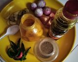 A picture of step 1 of Raw Jackfruit curry.