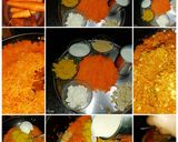 A picture of step 1 of Gajar halwa.
