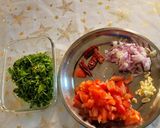 A picture of step 2 of Methi daal.