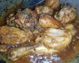 A picture of step 4 of Murgh Achari.