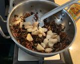 A picture of step 5 of Amaranth Leaves with water chestnut subji.