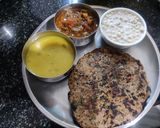 A picture of step 5 of Methi jowar ki roti.