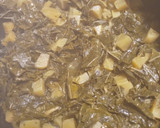 A picture of step 3 of Golden Beets with Grape Leaves.