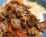 Foto del paso 5 de la receta: Carne guisada con arroz y con cabellos de ángel