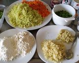 A picture of step 1 of Veg Manchurian.