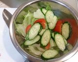 A picture of step 2 of Chilled Salad Udon (Ready in 5 Minutes for Hot Days).