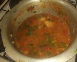 A picture of step 4 of Green banana stew.