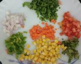 A picture of step 1 of Moongh dal veggie waffle.