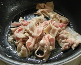 A picture of step 2 of Easy Pork Belly and Zucchini with Mayo Soy Sauce Stir-Fry.