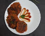 A picture of step 4 of Carrot pancakes.