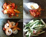 รูปขั้นตอนการทำที่ 1 ของ ตำปลาร้าแตงกวาญี่ปุ่น