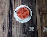 Hình bước làm 4 của món Bánh mousse trà xanh hoa anh đào