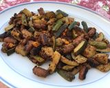 Une image de l'étape 7 de Courgettes aux merguez,tomate et épices.