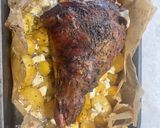 A picture of step 6 of Lamb Kleftico (lamb week!).