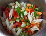 A picture of step 3 of Thousand Island Pasta Salad.
