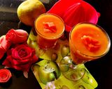 A picture of step 3 of Orange Papaya juice.