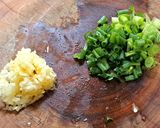 A picture of step 3 of Japanese Crab Fat Fried Rice.