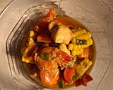 Foto langkah ke 5 dari resep Asam Manis Udang Ayam.